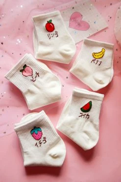 Unzzy Cute Fruit Socks (5 Pairs) KF2264