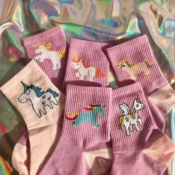 Unzzy Cute Unicorn Socks KF90120