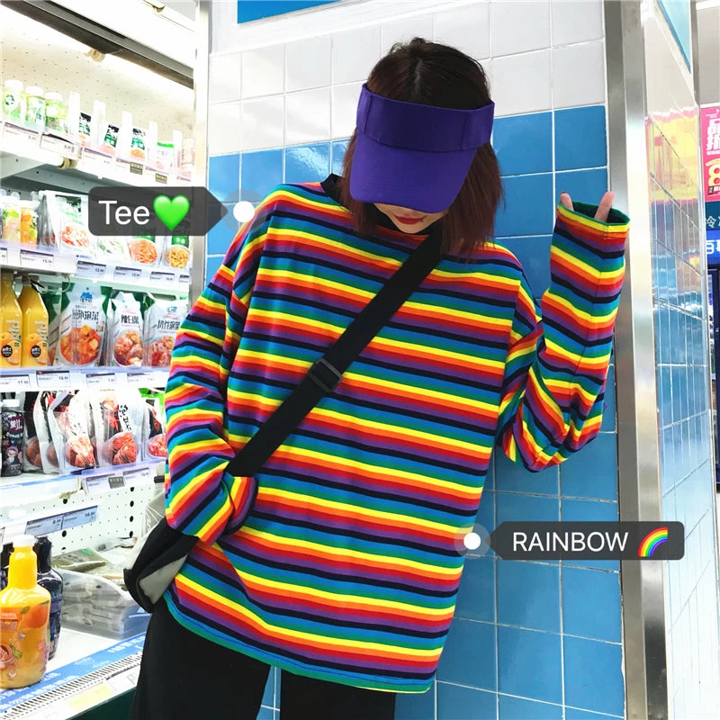 Unzzy Rainbow Sweater KF24006 HOT SALE 5 Unzzy Rainbow Sweater KF24006 HOT SALE