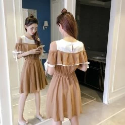 Unzzy Off-the-shoulder Ruffled Dress KF50044 HOT SALE 9 Unzzy Off-the-shoulder Ruffled Dress KF50044 HOT SALE