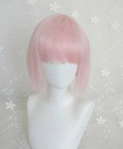 Unzzy Pink Short Hair Wig KF24087