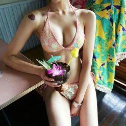 Unzzy HOT SALE Sexy Sequined Bikini KF90492
