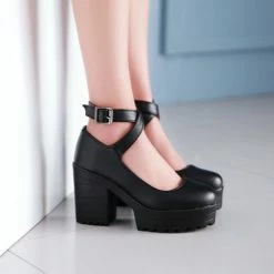 Unzzy Lolita High Heel Shoes KF2247 HOT SALE