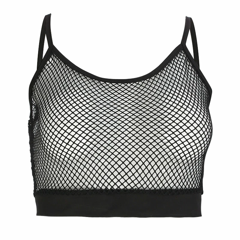 Unzzy Mesh Camisole Vest KF90608 6 Unzzy Mesh Camisole Vest KF90608