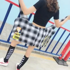 Unzzy HOT SALE Harajuku Irregular Skirt KF90361