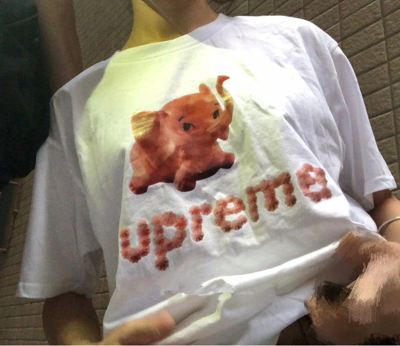 Unzzy HOT SALE Harajuku Elephant T-shirt KF90417 4 Unzzy HOT SALE Harajuku Elephant T-shirt KF90417