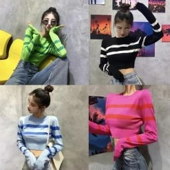 Unzzy Knit Long Sleeve Sweater KF2354 HOT SALE