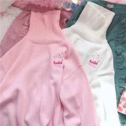 Unzzy HOT SALE Embroidered Knit Sweater KF24045