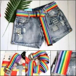 Unzzy HOT SALE Rainbow Candy Belt KF2378