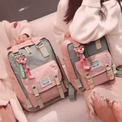 Unzzy Pink Panther Backpack KF10098 HOT SALE