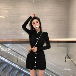 Unzzy Long Sleeve Knit Dress KF80025 HOT SALE 11 Unzzy Long Sleeve Knit Dress KF80025 HOT SALE