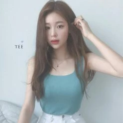 Unzzy Retro Sling Bottoming Shirt Cute Top Tee KF2107 HOT SALE