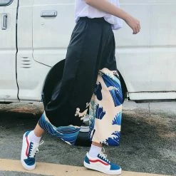 Unzzy Wave Print Casual Pants KF2364 HOT SALE