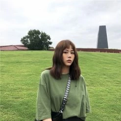 Unzzy HOT SALE Embroidered Green T-shirt KF90378 11 Unzzy HOT SALE Embroidered Green T-shirt KF90378