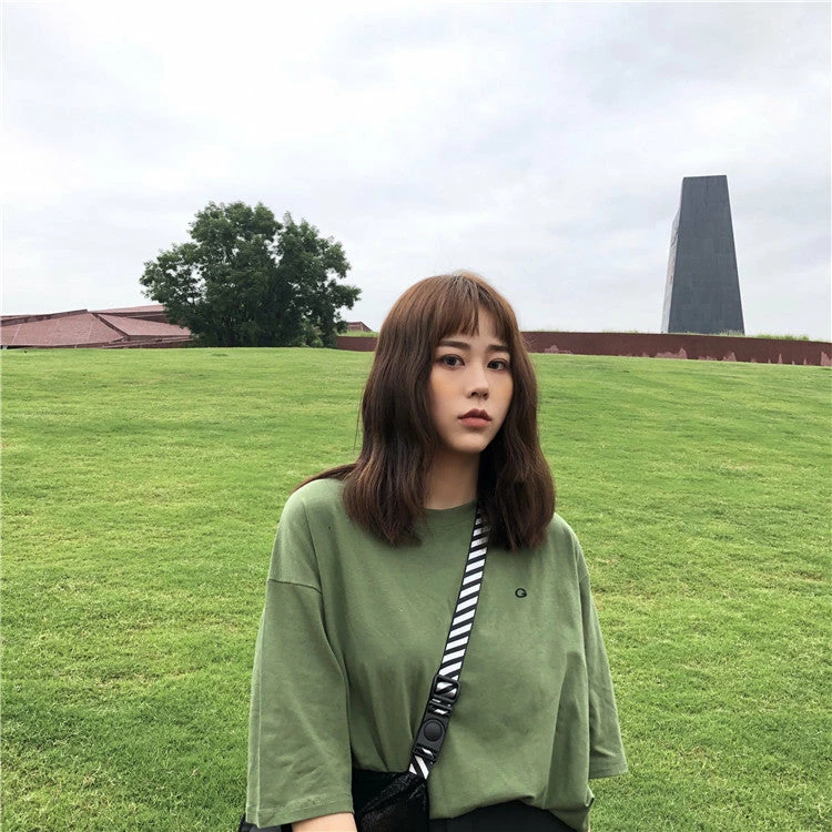 Unzzy HOT SALE Embroidered Green T-shirt KF90378 6 Unzzy HOT SALE Embroidered Green T-shirt KF90378