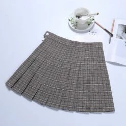 Unzzy Pleated High Waist Skirt KF24059 HOT SALE