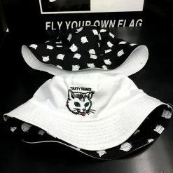 Unzzy Cat Head Black And White Hat KF90546 HOT SALE