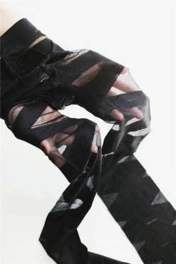 Unzzy Black Laser Socks KF8203 HOT SALE