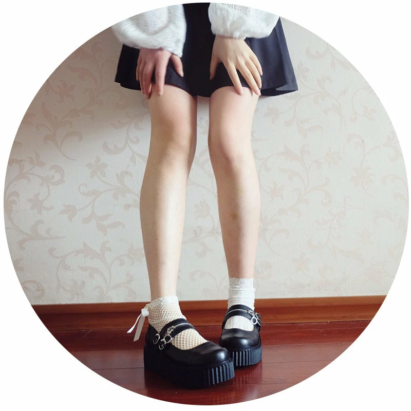 Unzzy HOT SALE Harajuku Zipper Shoes K90612 3 Unzzy HOT SALE Harajuku Zipper Shoes K90612