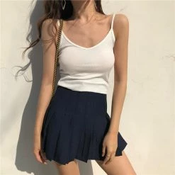 Unzzy HOT SALE High Waist Pleated Skirt KF2348 27 Unzzy HOT SALE High Waist Pleated Skirt KF2348