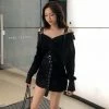 Unzzy Korean Fashion Shirt Skirt Dress KF2361 HOT SALE