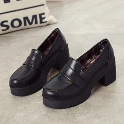 Unzzy Retro High Heels Shoes KF2249 HOT SALE