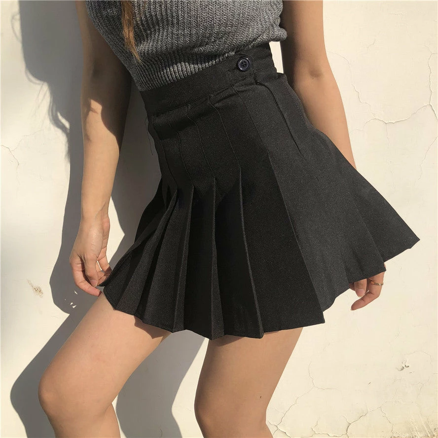 Unzzy HOT SALE High Waist Pleated Skirt KF2348 14 Unzzy HOT SALE High Waist Pleated Skirt KF2348