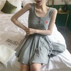 Unzzy HOT SALE Soft Sister, Sweet And Irregular Slim Dress KF2019