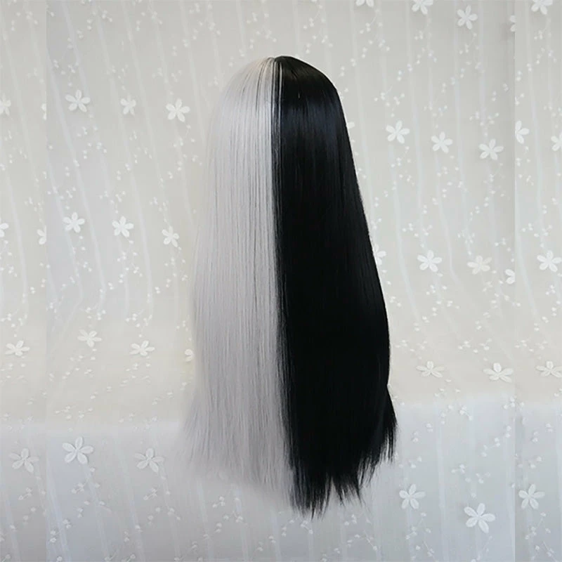 Unzzy Black And White Gradient Wig KF25004 HOT SALE 5 Unzzy Black And White Gradient Wig KF25004 HOT SALE