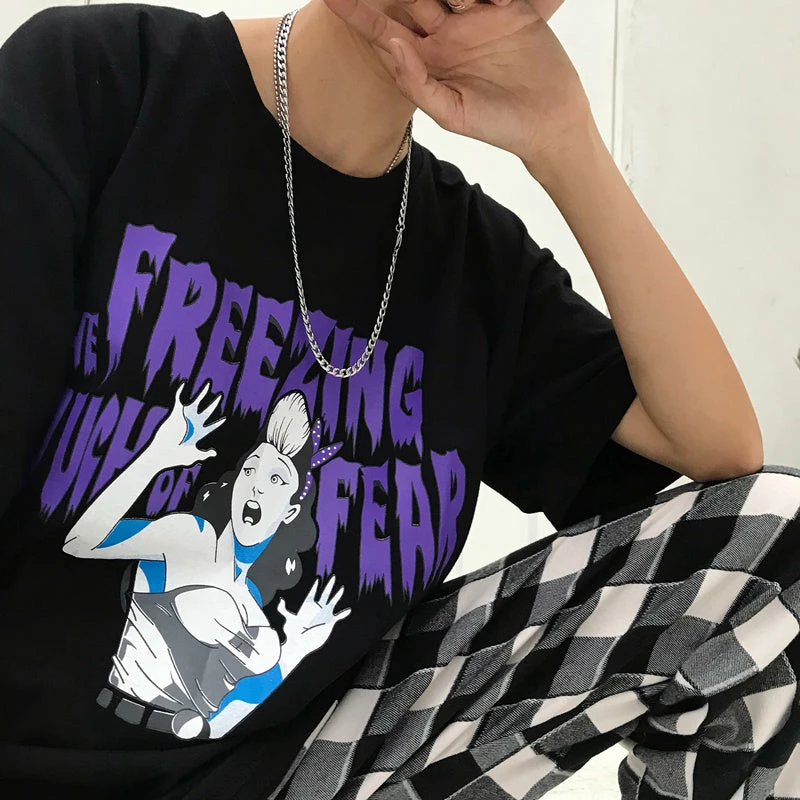 Unzzy Ulzzang Unisex T-shirt KF90394 4 Unzzy Ulzzang Unisex T-shirt KF90394