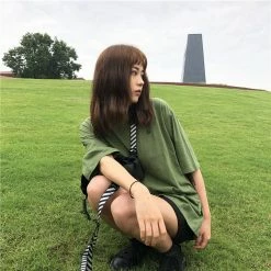 Unzzy HOT SALE Embroidered Green T-shirt KF90378 9 Unzzy HOT SALE Embroidered Green T-shirt KF90378