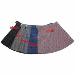 Unzzy Pleated High Waist Skirt KF24059 HOT SALE