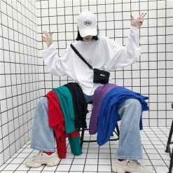 Unzzy Harajuku Casual Long Sleeve Sweatershirt KF7008 HOT SALE