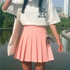 Unzzy HOT SALE Chick Pleated Skirt KF90089