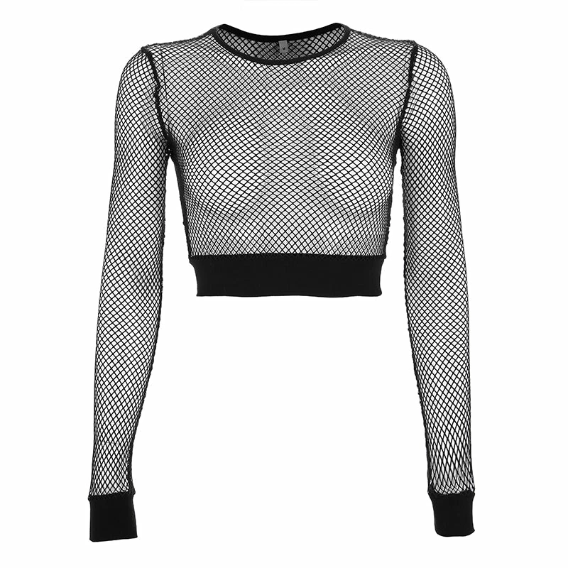 Unzzy Openwork Mesh Top KF90428 HOT SALE 5 Unzzy Openwork Mesh Top KF90428 HOT SALE