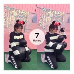 Unzzy Striped Moon Sweater KF2247 HOT SALE