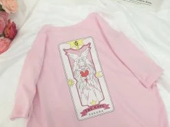 Unzzy Magic SakuraSleev Pink T-Shirt KF908023