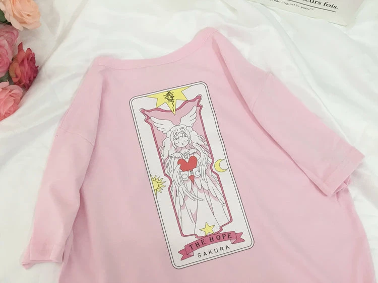 Unzzy Magic SakuraSleev Pink T-Shirt KF908023 2 Unzzy Magic SakuraSleev Pink T-Shirt KF908023