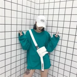 Unzzy Harajuku Casual Long Sleeve Sweatershirt KF7008 HOT SALE