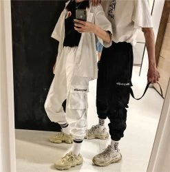 Unzzy Grunge Embroidered Overalls KF9109