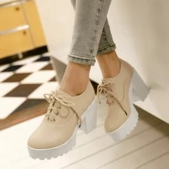 Unzzy Harajuku High-heeled Platform Shoes KF2245 HOT SALE