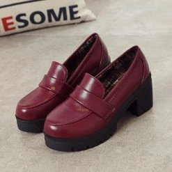 Unzzy Retro High Heels Shoes KF2249 HOT SALE