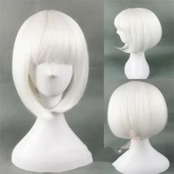 Unzzy HOT SALE COSPLAY White Short Wig KF82352