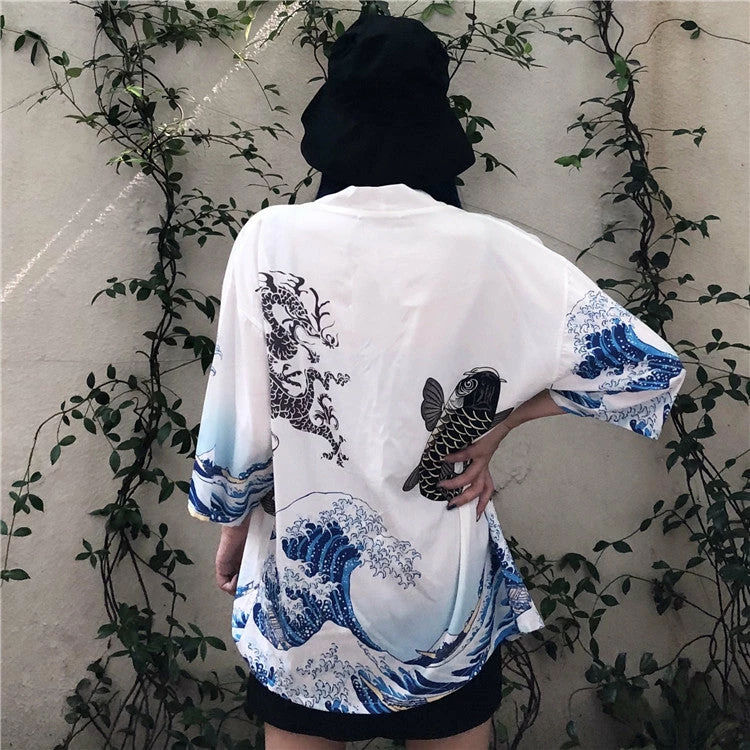 Unzzy Japanese Kimono Sun Protection Clothing KF30369 4 Unzzy Japanese Kimono Sun Protection Clothing KF30369