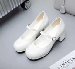 Unzzy HOT SALE Retro High Heels Shoes KF2248