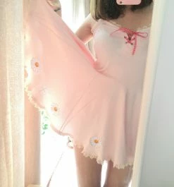 Unzzy Daisy Embroidered Dress KF81270 HOT SALE