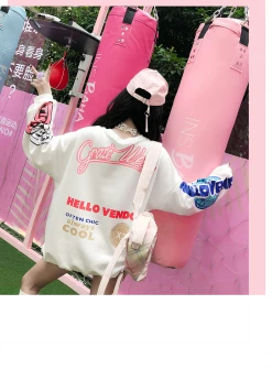 Unzzy HOT SALE Vendor Time Loos Sleeve Long Sweatshirt KF2286 20 Unzzy HOT SALE Vendor Time Loos Sleeve Long Sweatshirt KF2286