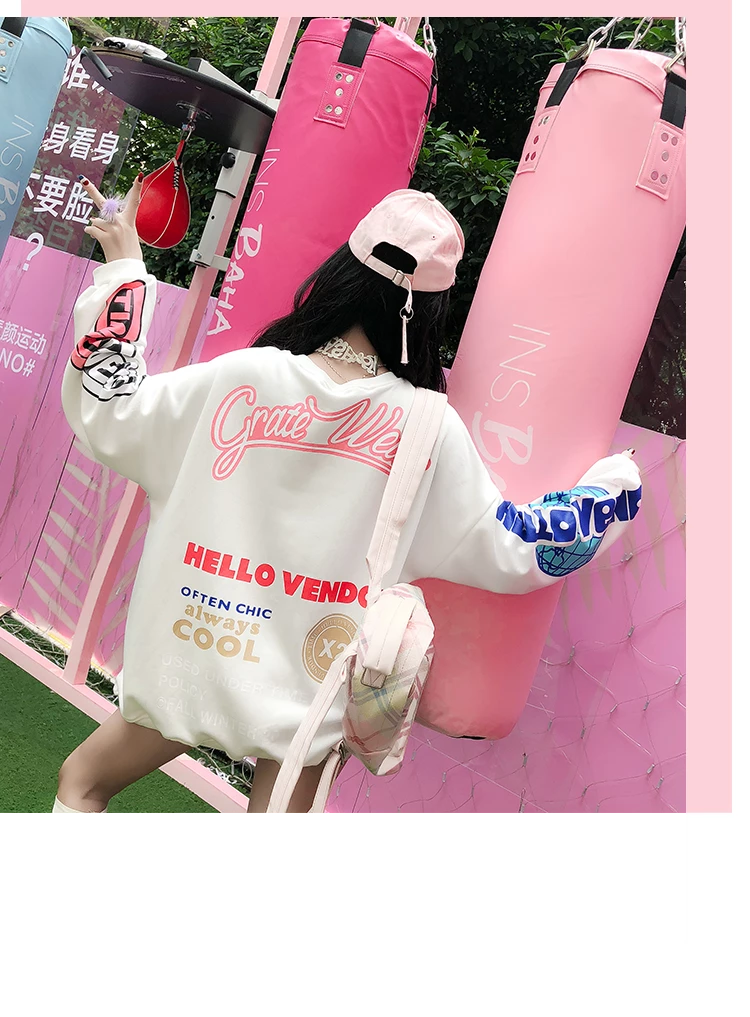 Unzzy HOT SALE Vendor Time Loos Sleeve Long Sweatshirt KF2286 8 Unzzy HOT SALE Vendor Time Loos Sleeve Long Sweatshirt KF2286