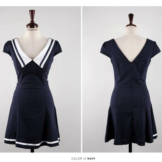 Unzzy HOT SALE V-NECK DRESS KF26009 3 Unzzy HOT SALE V-NECK DRESS KF26009