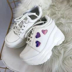 Unzzy Pastel Love Laser Sneakers KF90141 17 Unzzy Pastel Love Laser Sneakers KF90141